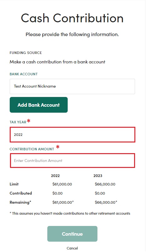 Cash Contribution 3